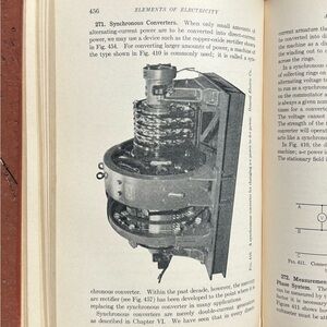 1937 Elements of Electricity Ohm Ampere Generator Vintage Science Student Book